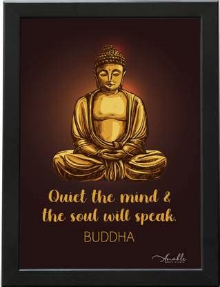 Amable Arts Buddha Quotes Poster for wall, Gautama Buddha Framed ...