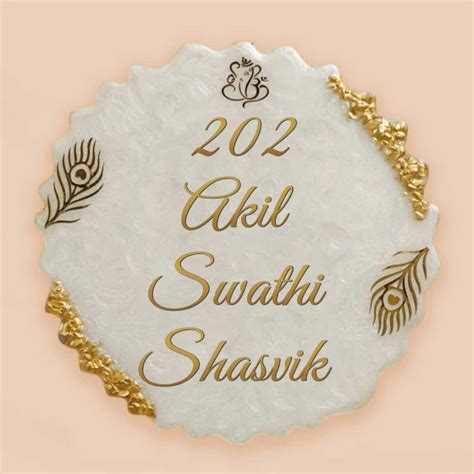 Buy Resin Art Name Plates - Custom Designs for Home - Zwende