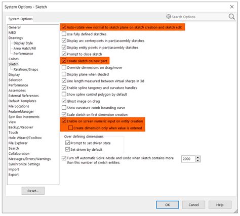 Image result for System Options SolidWorks
