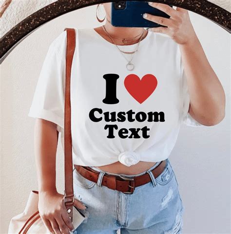 Custom I Heart Shirt, Custom I Love T Shirt, Matching Couples Shirts ...