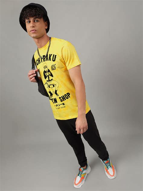 Naruto Yellow Tshirt For Men – Free Authority
