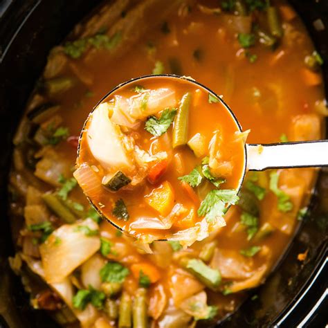 Crock Pot Cabbage Soup {Low Carb + Keto} - The Busy Baker