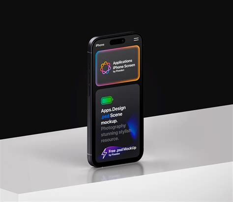 iPhone Pro Showcase App Screen Free Psd Mockup | Pixeden Club
