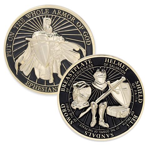 Buy WIZARDPINS Put On The Whole Armor of God Black Enamel Challenge ...