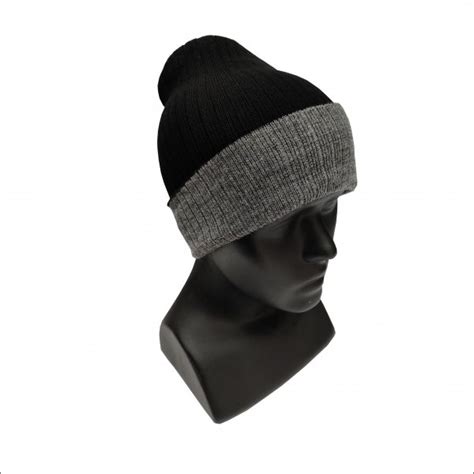 Pure Wool Reversible Cap- Dark Grey