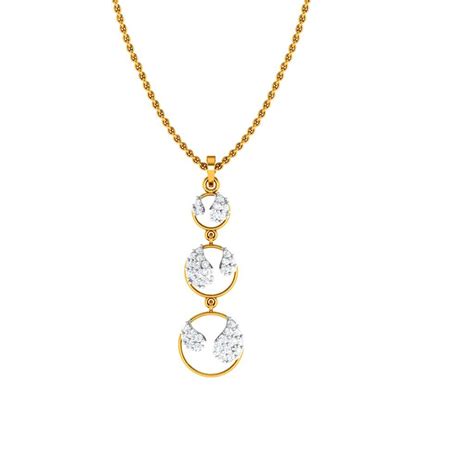 Gold Locket for Girl | Imperative Diamond Studded 18K Gold Pendant – P ...