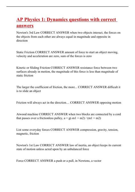 Image result for AP Physics Dynamics Problems