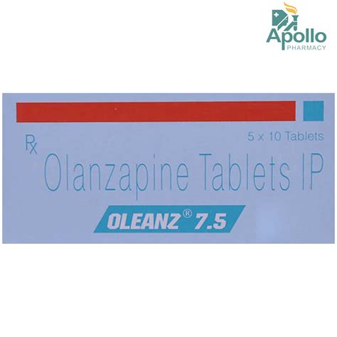 Oleanz 7.5 Tablet 10's Price, Uses, Side Effects, Composition - Apollo ...