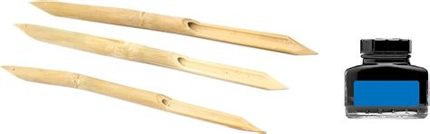 Definite Art Arabic Calligraphy Bamboo Pen with Ink Pot (30 ML) QALAM ...