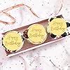 Happy Birthday Cupcake Toppers Gold Acrylic Circle | Ubuy India