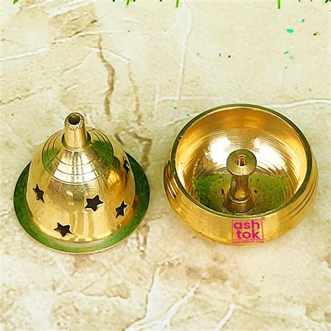 Brass Piyali Akhand Deep, Handcrafted Decorative Puja Diya (Pack of 2 ...