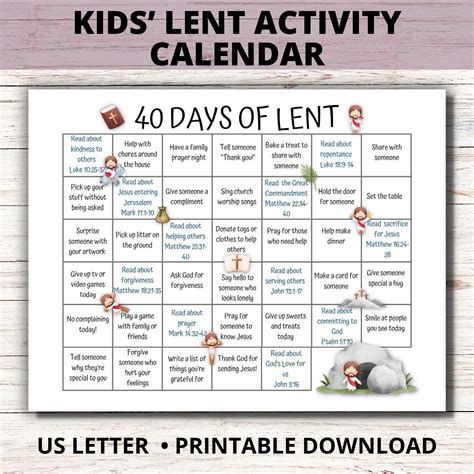 Lent Calendar For 2025