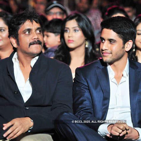 Nagarjuna and Naga Chaitanya clicked during 60th Idea Filmfare awards ...