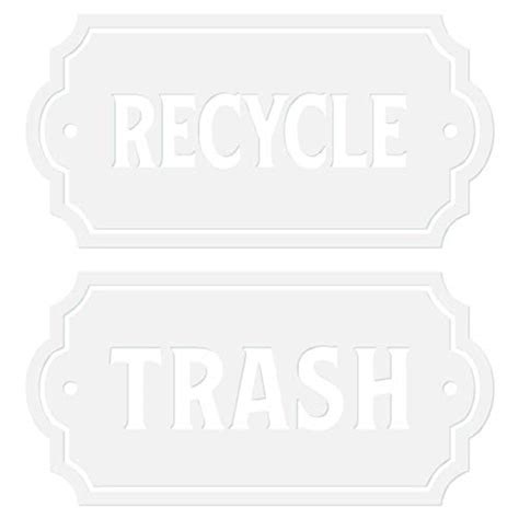 Recycle and Trash Elegant Decal to Organize Trash cans or Garbage ...