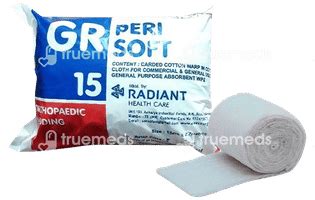 Gr Peri Soft 15 Orthopaedic Padding 1 - Uses, Side Effects, Dosage ...