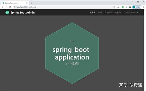Spring Boot Admin 的图像结果