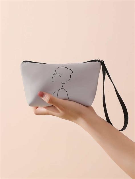 Figure Graphic Zipper Makeup Bag | SHEIN USA