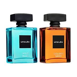 Buy UPSILON Combo of Wild Blue & Golden Sand Eau De Parfum Premium Long ...