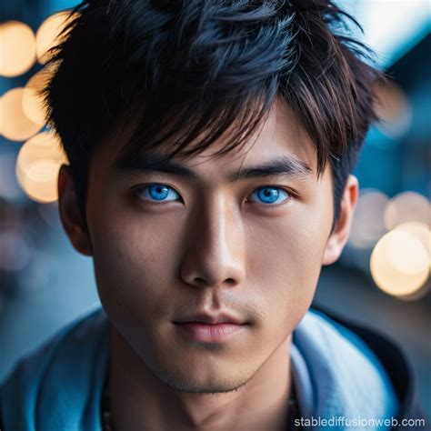 Japanese People With Blue Eyes A Beautiful Teenage Japanese Man With