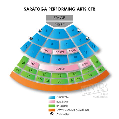 Seating Chart Saratoga Performing Arts Center | Portal.posgradount.edu.pe