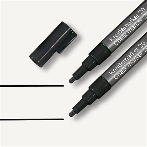 Kreidemarker Keilspitze, schwarz, 1 Stück | SIGEL