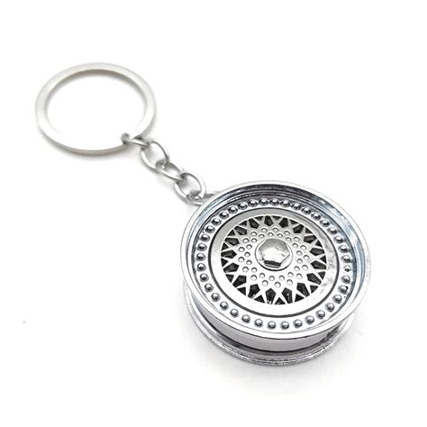 AUGEN Rim Car Part Stainless Steel Keychain Car Enthusiast Metal For ...