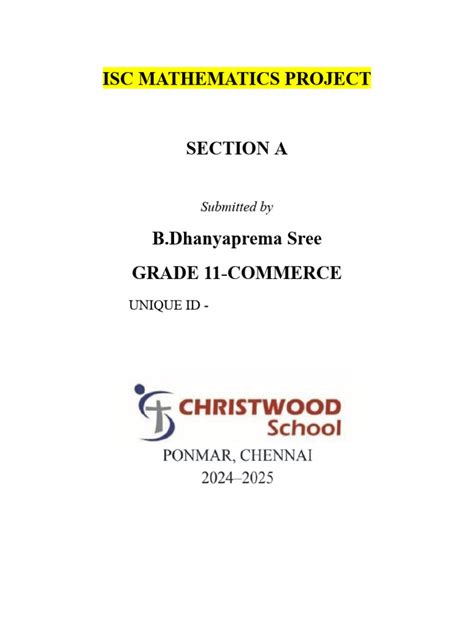 Project Topics in ISC Maths 的图像结果