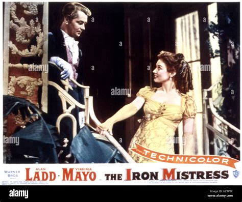 THE IRON MISTRESS, Alan Ladd, Virginia Mayo, 1952 Stock Photo - Alamy