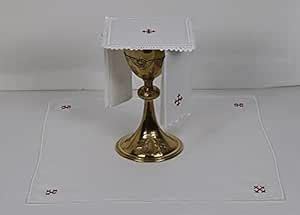 Church Atelier Altar Linens Set with Embroidered Cross (Pall, Corporal ...