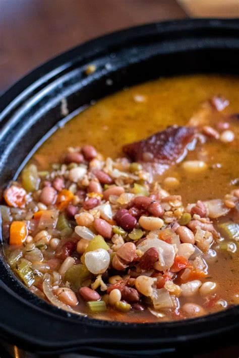 15 Bean Soup Recipe (Crock Pot/Slow Cooker) - Kylee Cooks