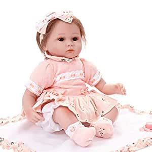 Buy FLAWISH 42cm Adorable Silicone Princess Reborn Doll Model in Pink ...