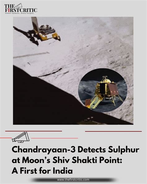 India’s Chandrayaan-3 mission has discovered sulphur and other key ...