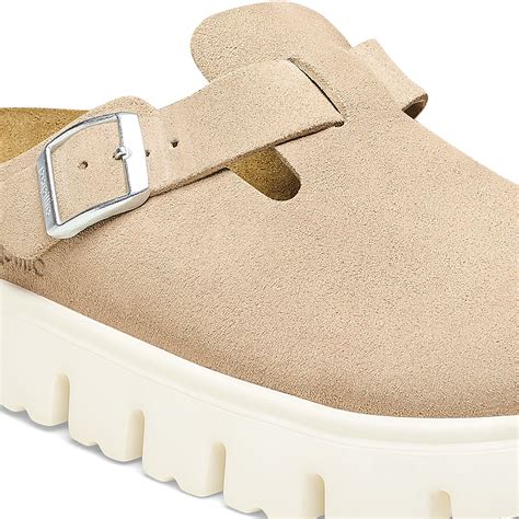 Boston Chunky Suede Leather Warm Sand | BIRKENSTOCK