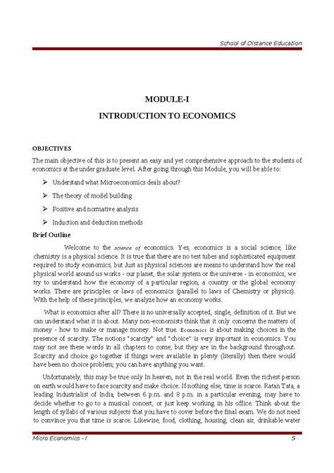 BA Economics -I Sem - course - Micro Economics - I 2015-5-19 - MODULE-I ...