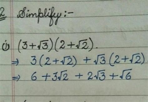 -- Simplify the equation... - Brainly.in