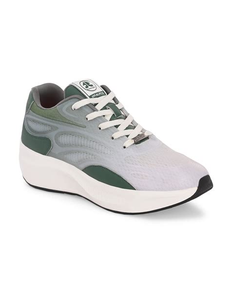 Buy Latest Men's Green & White Running Shoe in India
