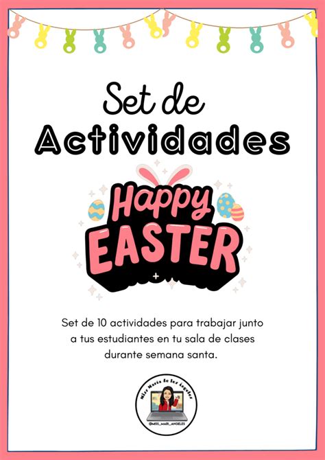 Set de 10 actividades "Happy Easter" - XPPP