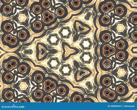 Abstract Composition of Patterns with the Looking Glass Effect Stock ...