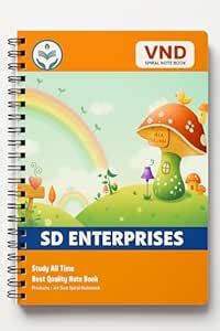VND A4 Spiral Notebook, Unruled Plain Pages, 200 Sheets, 75 GSM Paper ...