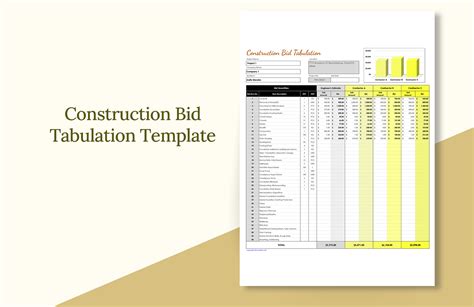 Excel Construction Templates - Free Word Template