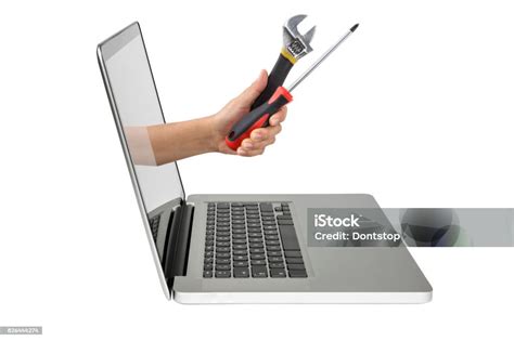 Hand Next to Broken Computer 的图像结果