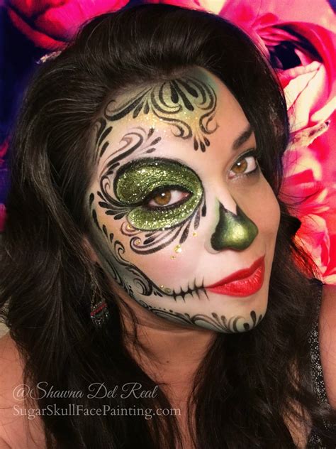 Sugar Skulls Half Face Paint