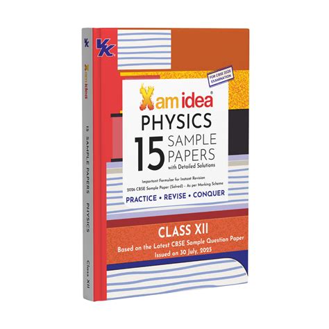 Xam idea CBSE 15 Sample Question Papers Class 12 Physics for 2026 Boar