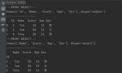 Excel to Python Pandas 的图像结果