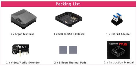 Argon ONE M.2 Case for Raspberry Pi 4 – ThinkRobotics.com