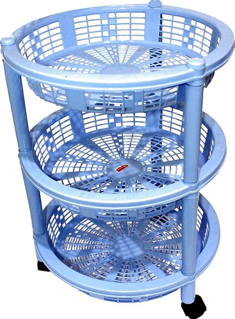 Buy VH SALES Virgin Plastic 3 Layer Multi Purpose Kitchen Storage Rack ...