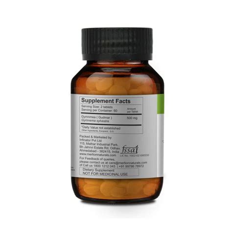 Merlion Naturals Gymnema Tablets (Gurmar) gymnema sylvestre, 500mg x ...