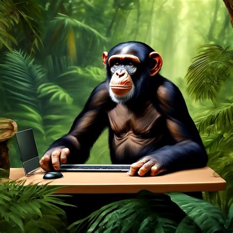 Image result for Monkey Using Computer
