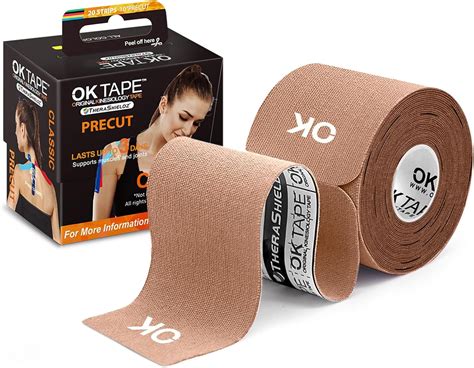 OK TAPE Kinesiology Tape 10 inches Precut, 20 India | Ubuy