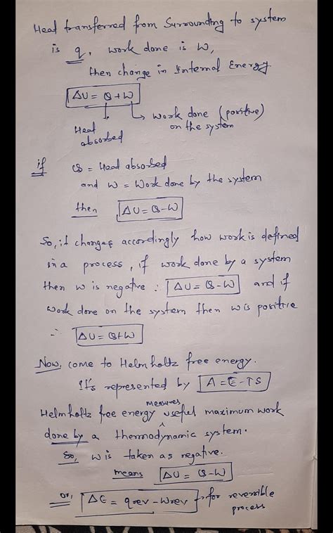 Helmholtz free energy the function that is particularly applicable to ...